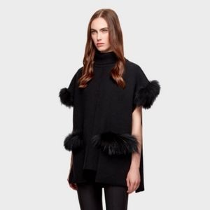 Rudsak cowl neck sweater with removable fur